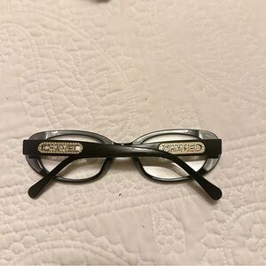 Chanel Black Glasses with gold Detailing